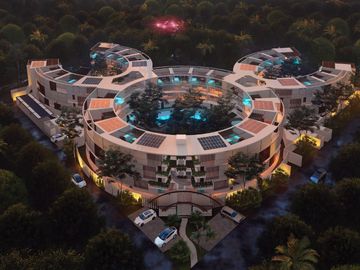 Departamento con swim up, terraza con acceso a la alberca, dron de pasajeros
