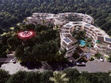 Departamento con swim up, terraza con acceso a la alberca, dron de pasajeros