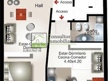 Excelente Semipiso Tipo Loft con Importante Renta en Villa Crespo