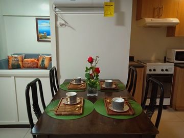 Furnished 2BR Loft For Rent in Columns Legazpi Village