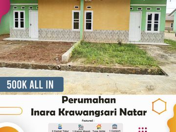Rumah subsidi angsuran Free di Natar
