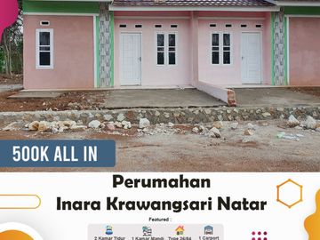 Rumah subsidi angsuran Free di Natar