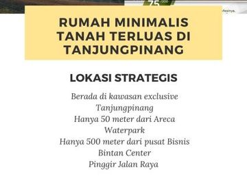 Rumah murah di tanjungpinang harga terjangkau