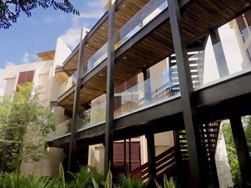 Departamento con jacuzzi y jardin privado, en venta Cacao Tulum en La Veleta