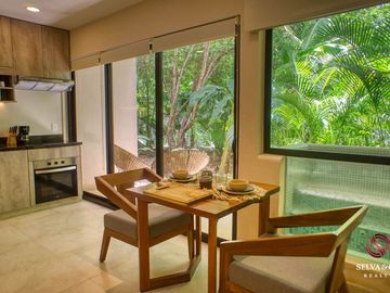 Departamento con jacuzzi y jardin privado, en venta Cacao Tulum en La Veleta