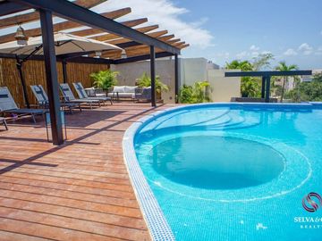 Departamento con jacuzzi y jardin privado, en venta Cacao Tulum en La Veleta