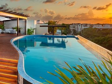 Departamento con jacuzzi y jardin privado, en venta Cacao Tulum en La Veleta