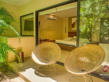 Departamento con jacuzzi y jardin privado, en venta Cacao Tulum en La Veleta