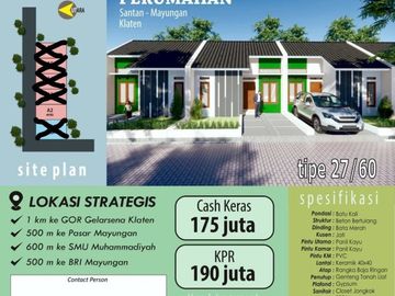 Rumah Murah Di Kota Klaten 170 Jutaan