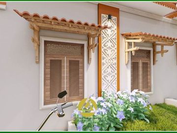 Minimalis Jawa Modern, Rumah Etnik Tipe 36 m2 di Sleman. Bisa KPR