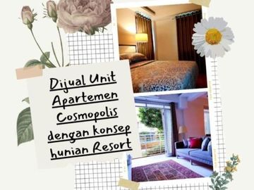 DIJUAL Unit Apartemen Cosmopolis dg. Konsep Resort