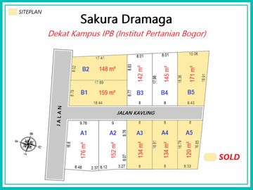 Kavling Kost 1 Jt-an Dekat Kampus IPB. Cicil 12x Non Bunga