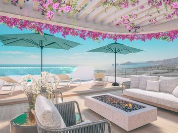 Penthouse con alberca privada y vista al mar, gran terraza de 184m2, spa, gimnas