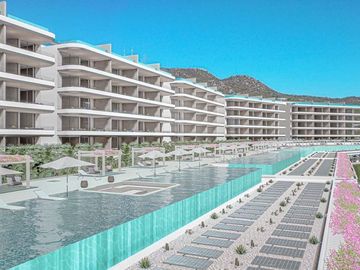 Penthouse con alberca privada y vista al mar, gran terraza de 184m2, spa, gimnas