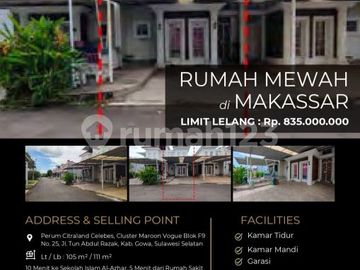 Rumah Siap Huni di Tengah Kota Strategis di Gowa