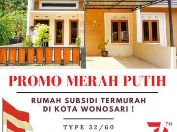 HEBOH MERDEKA ! RUMAH TERMURAH DI WONOSARI ! DP HANYA 5 JUTA !