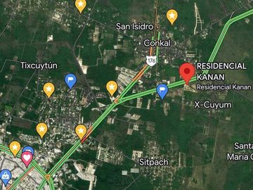 Casa de una planta con alberca en Privada Kanan en Conkal