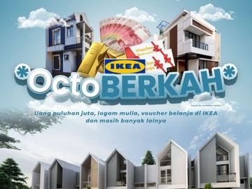 OKTOBERKAH di Rumah Syariah Pasteur Bandung 2LT Free Custom Full Furnished