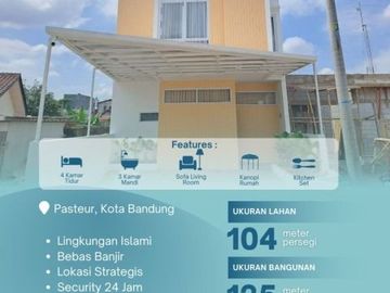 OKTOBERKAH di Rumah Syariah Pasteur Bandung 2LT Free Custom Full Furnished