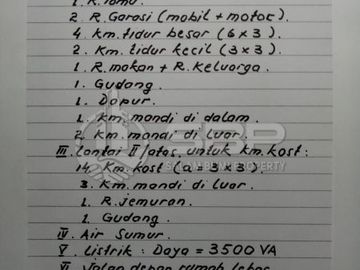 Turun HArga 4M jd 3,5M nego Rumah Induk +14kt Kost Umbulharjo,Babaran
