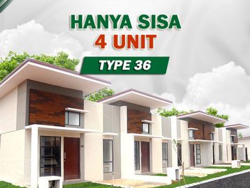 DIJUAL RUMAH TIPE 36! STOCK MENIPIS SISA 4 UNIT!