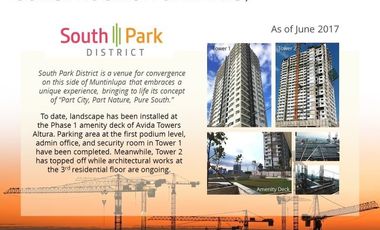 FOR SALE - Studio Unit AT Altura