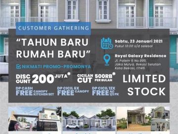 Rumah syariah mewah KPR SYARIAH lokasi strategis di Bekasi