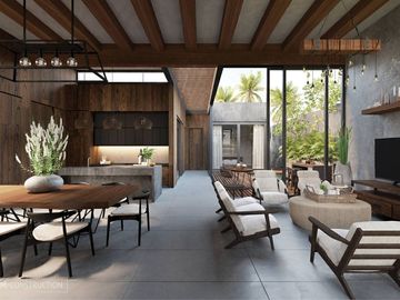 Hogar luminoso de dos niveles, con alberca y terraza privadas.