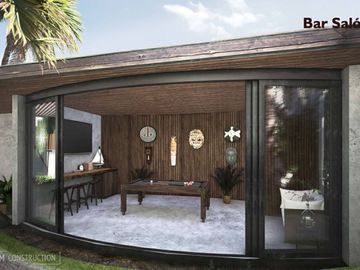 Hogar luminoso de dos niveles, con alberca y terraza privadas.
