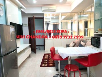 DISEWAKAN - 2+1 BR Royal Mediterania Garden Full Furnish