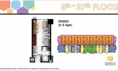 STUDIO WITH BALCONY FOR SALE BESIDE ARELLANO HIGH SCHOOL