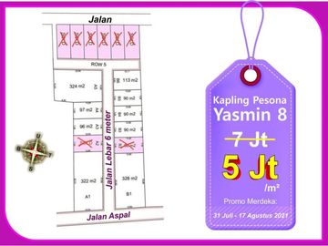 tanah kavling hanya 10 menit ke stasiun Bogor