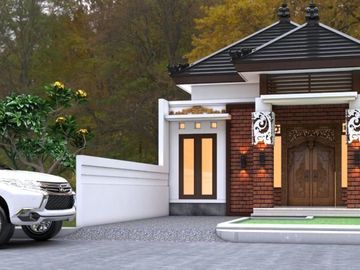 Rumah konsep jawa di dekat candi Prambanan