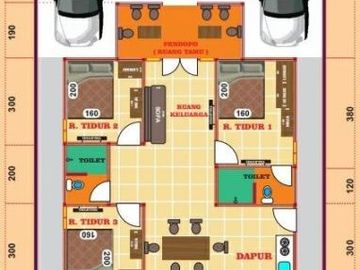 Rumah konsep jawa di dekat candi Prambanan