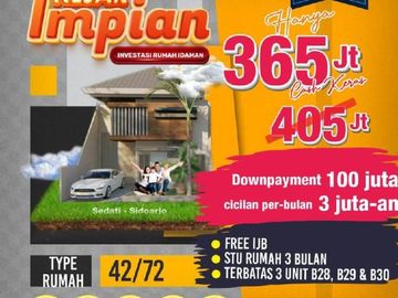 ON SALE! DIAMOND VILLAGE JUANDA 1, Rumah Murah dan Strategis Akses cepat ke Surabaya