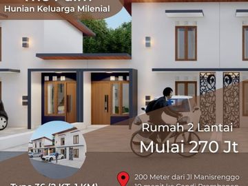 Terjangkau Rumah 2 Lantai 270 Jutaan Utara Candi Prambanan