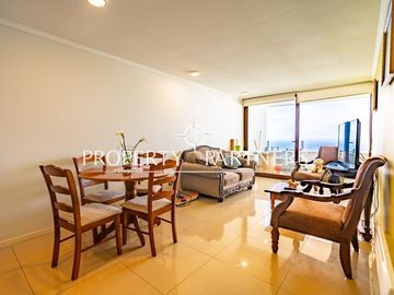 Departamento con preciosa vista, amoblado, primera línea, piso 22