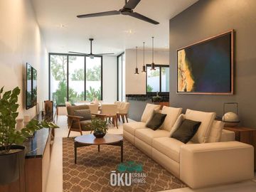 CASA EN VENTA EN OKU URBAN HOMES, TEMOZÓN NORTE