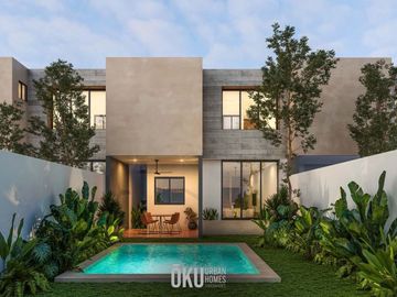 CASA EN VENTA EN OKU URBAN HOMES, TEMOZÓN NORTE