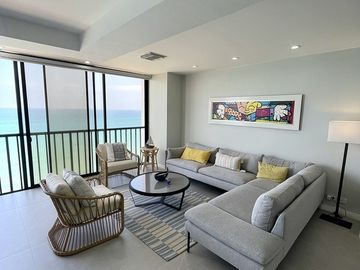 Punta Centinela, amplio departamento remodelado, de 3 dormitorios y con vista al mar (Torre Vigía del Mar)