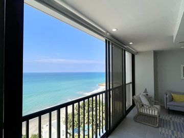 Punta Centinela, amplio departamento remodelado, de 3 dormitorios y con vista al mar (Torre Vigía del Mar)