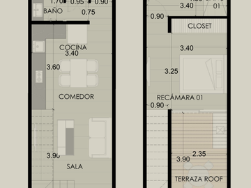 Departamento en venta Mérida Yucatán, Malta Temozón Norte