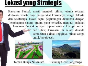 Jual Villa 2 Lantai Konsep Smarthome Harga Perdana Hanya 400 Jutaan di Puncak