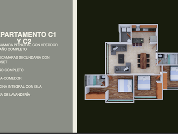 Pre venta Departamentos de dos recamaras en Loma Dorada Loma Verde