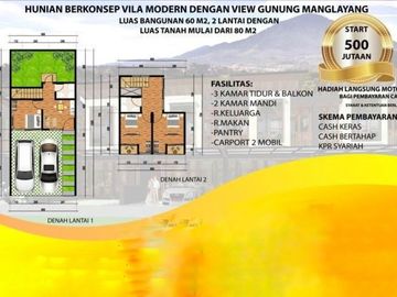 villa MINIMALIS VIEW FANTASTIS di manglayang resort