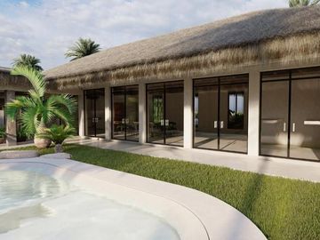 Residencia con piscina y jacuzzi, gimnasio, cuarto de servicio con baño, a pasos