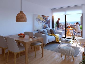 Apartamento 1 dormitorio con amplia terraza en Punta Carretas, Montevideo