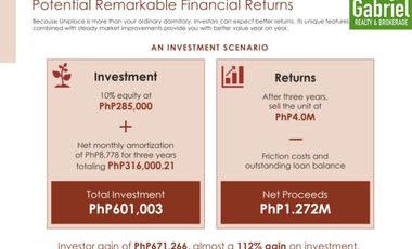 University Dorm in Cebu, Perfect Investment - UniPlace Cebu