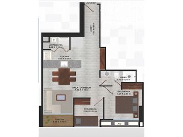 APARTAMENTO 80m2 2 RECAMARAS BELLA VISTA PH AZURRE