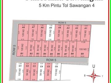 Tanah Depok, Dekat Pintu Toll Desari Sawangan, Akes jalan Cor Beton